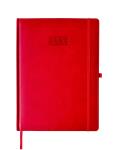 Opakowanie Kalendarz 2026 A4 LUX tygodniowy V6 czerwony K-A4T L