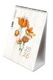 Opakowanie Kalendarz 2026 A5 pionowy ze spiralką kwiaty