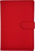 Opakowanie Kalendarz 2026 B5 tygodniowy z zapięciem ekoskóra czerwony