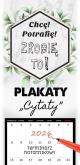 Opakowanie Kalendarz 2026 notatnikowy 46x22cm Plakaty - cytat