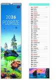 Opakowanie Kalendarz 2026 paskowy 13,5x50cm Podróże