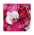 Opakowanie Kalendarz 2026 ścienny lux kwiaty