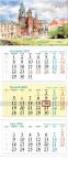 Opakowanie Kalendarz 2026 ścienny trójdzielny Kraków