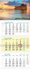 Opakowanie Kalendarz 2026 ścienny trójdzielny Wyspa