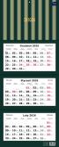 Opakowanie Kalendarz 2026 trójdzielny 82,5x34cm Paski