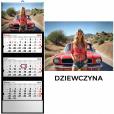 Opakowanie Kalendarz 2026 trójdzielny dziewczyna