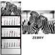 Opakowanie Kalendarz 2026 trójdzielny zebry