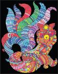 Opakowanie Kolorowanka welwetowa 47x35cm Kitsune Lis...