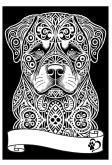 Opakowanie Kolorowanka welwetowa A4 Rottweiler