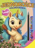 Okładka książki Kolorowanka z kredką Jednorożce