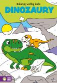 Okładka książki Koloruję według kodu Dinozaury - uszkodzone