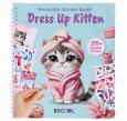 Opakowanie Książeczka z naklejkami wielokrotnego użytku Dress Up Kitten A002649