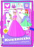 Okładka książki Księżniczki. Kolorujemy i naklejamy