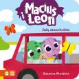 Okładka książki Maciuś i Leon jadą samochodem. Maciuś i Leon - uszkodzone