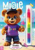 Okładka książki Misie. Gigantyczny neonowy mazak. Marker modułowy