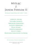 Okładka książki Myśląc z Janem Pawłem II. Wykłady Janopawłowe 2022/2023