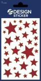Opakowanie Naklejki foliowe - czerwone gwiazdy