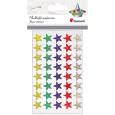 Opakowanie Naklejki foliowe Gwiazdki 15mm 400szt