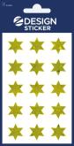 Opakowanie Naklejki foliowe - złote gwiazdki