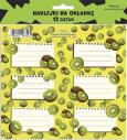 Opakowanie Naklejki na okładkę - Kiwi (12szt)