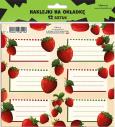 Opakowanie Naklejki na okładkę - Truskawka (12szt)