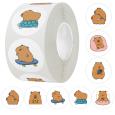 Opakowanie Naklejki na taśmie kapibara 2,5cm 500szt