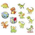 Opakowanie Naklejki papierowe na taśmie Dinozaury 500szt