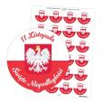 Opakowanie Naklejki patriotyczne - 11 Listopada - godło 24szt