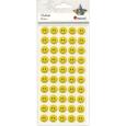 Opakowanie Naklejki wypukłe emotki 15mm żółte 50szt
