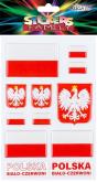 Opakowanie Naklejki wypukłe w barwach narodowych 14x21cm