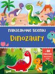 Okładka książki Naklejkowe scenki. Dinozaury
