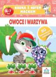 Okładka książki Nauka z kotem Maćkiem. Owoce i warzywa