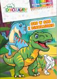 Okładka książki Oko w oko z dinozaurem. Lubię Dinozaury. Dodaj kolorów