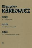 Okładka książki Pieśni op. 1, 3, 4 i bez opusu na głos i fortepian