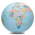 Opakowanie Piłka balonowa globus państwa świata eng