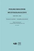 Okładka książki Polski Rocznik Muzykologiczny T.19 2021