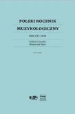 Okładka książki Polski Rocznik Muzykologiczny T.20 2022