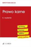 Okładka książki Prawo karne. Pytania. Kazusy. Tablice. Testy online