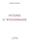 Okładka książki Pytanie o wychowanie