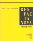Okładka książki Res Facta Nova 22(31) 2021