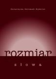 Okładka książki Rozmiar słowa