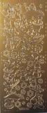 Opakowanie Stiker ażurowy 10x23cm złoty