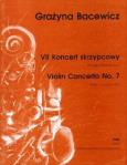 Okładka książki VII Koncert skrzypcowy wyciąg fortepianowy