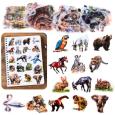Opakowanie Zestaw naklejek Dzikie zwierzęta 50szt.